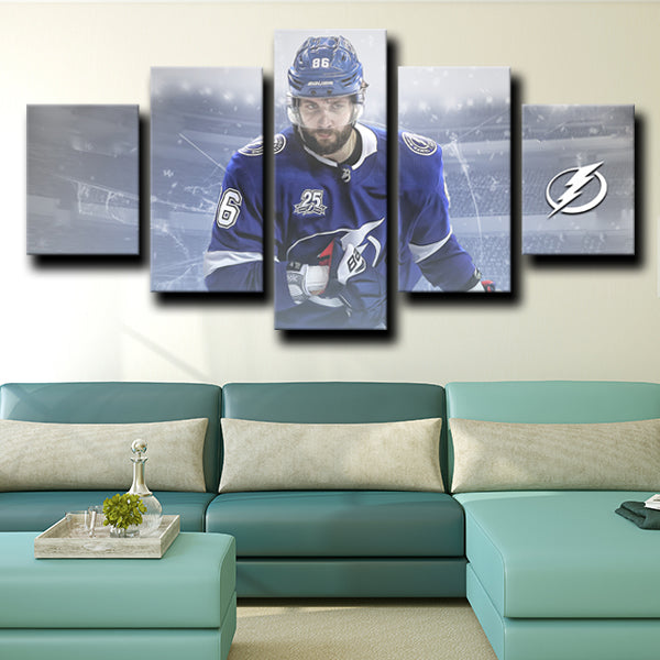 Tampa Bay Lightning Right Wing Kuuuch Nikita Kucherov Canvas Wall Art