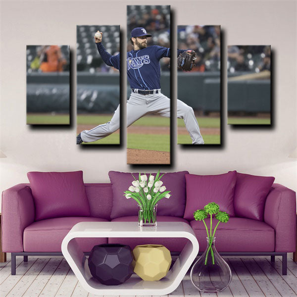 Tampa Bay Rays Austin Pruitt Pitcher Pruman Canvas Wall Art