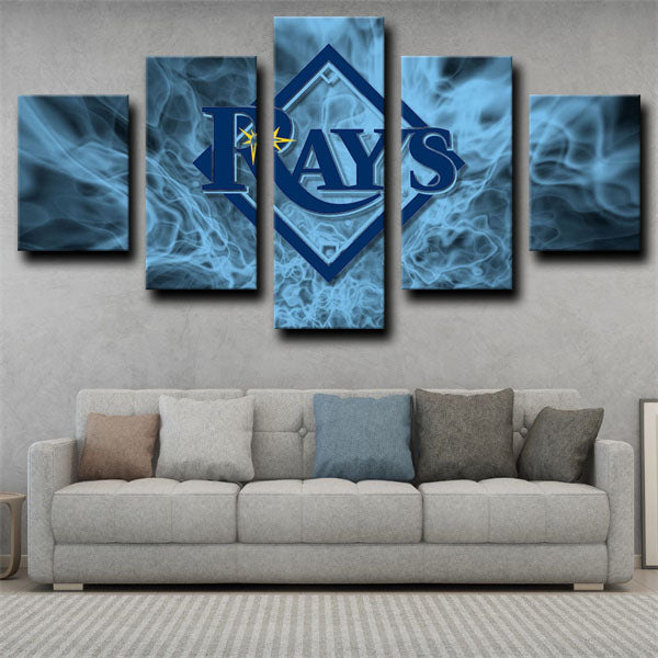 Tampa Bay Rays Creative Idea Logo Canvas Wall Art Tampa Bay Rays Creative Idea Logo Canvas Wall Art