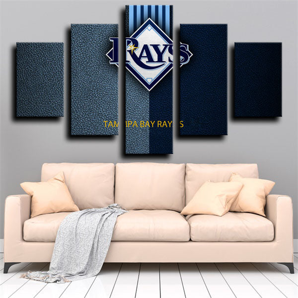 Tampa Bay Rays Deep Colour Logo Canvas Wall Art Tampa Bay Rays Deep Colour Logo Canvas Wall Art