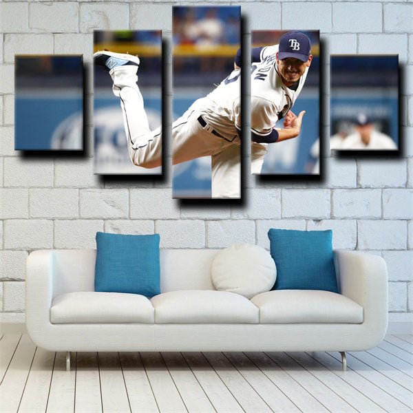 Tampa Bay Rays Ground Chuck Pitcher Charlie Morton Canvas Wall Art