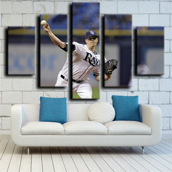 Tampa Bay Rays Hellboy Starting Pitcher Jeremy Hellickson Canvas Wall Art