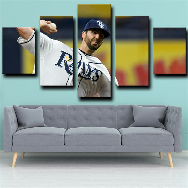 Tampa Bay Rays Pitcher Austin Pruitt Pruman Canvas Wall Art