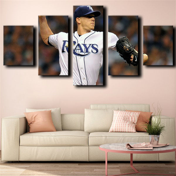 Tampa Bay Rays Starting Pitcher Hellboy Jeremy Hellickson Canvas Wall Art