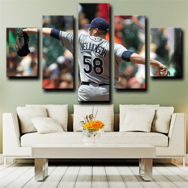 Tampa Bay Rays Starting Pitcher Jeremy Hellickson Hellboy Canvas Wall Art