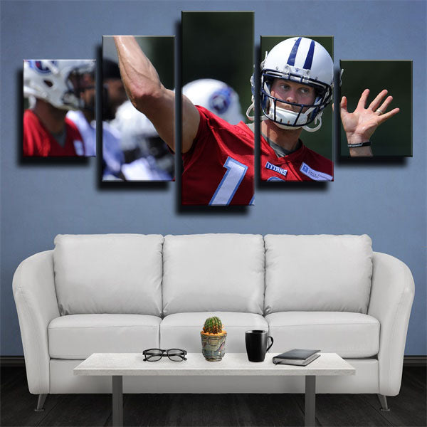 Tennessee Titans Quarterback Montlake Jake Jake Locker Canvas Wall Art
