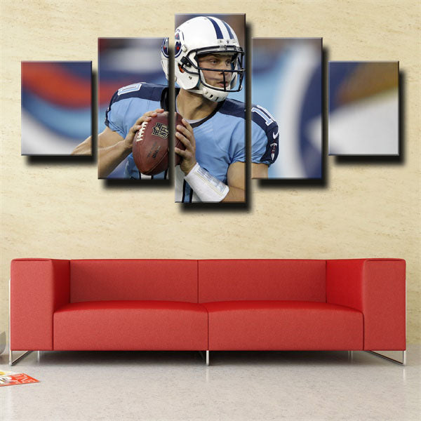 Tennessee Titans Quarterback Montlake Jake Jake Locker Canvas Wall Art