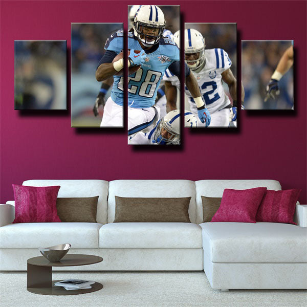 Tennessee Titans Running Back Cj1K Chris Johnson Player Canvas Wall Art Tennessee Titans Running Back Cj1K Chris Johnson Player Canvas Wall Art