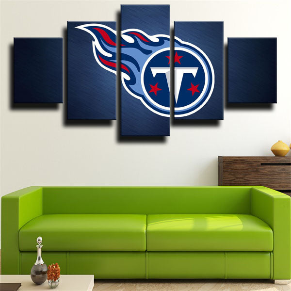 Tennessee Titans Simple Symbol Canvas Wall Art