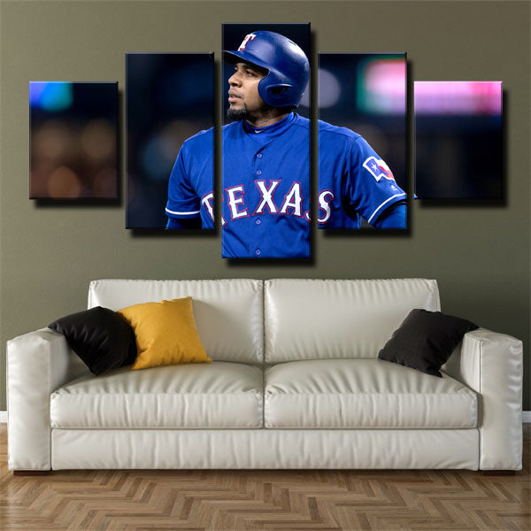 Texas Rangers Shortstop Elvis Andrus Canvas Wall Art