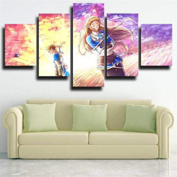 The Legend Of Zelda Couple Canvas Wall Art