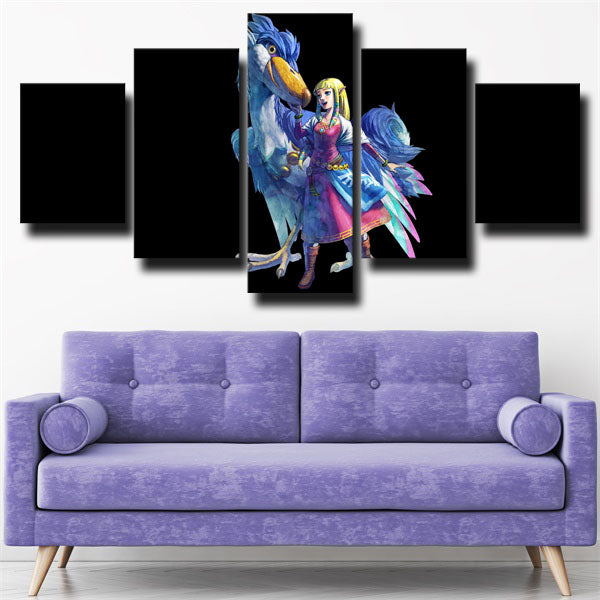 The Legend Of Zelda Crimson Loftwing Canvas Wall Art
