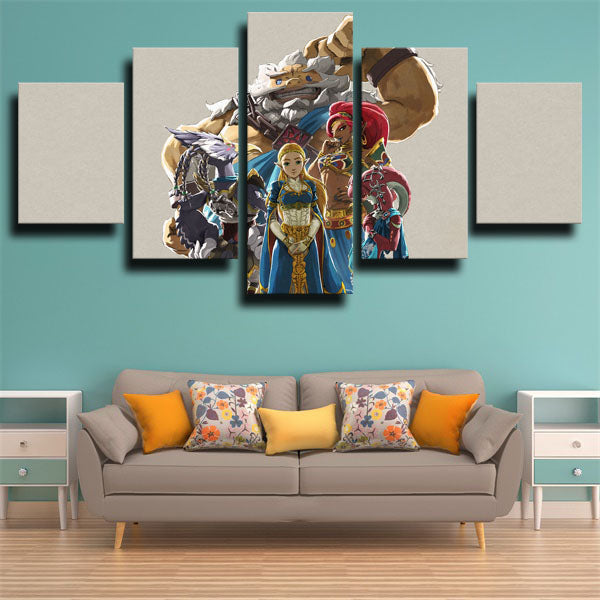 The Legend Of Zelda Full Characters Canvas Wall Art