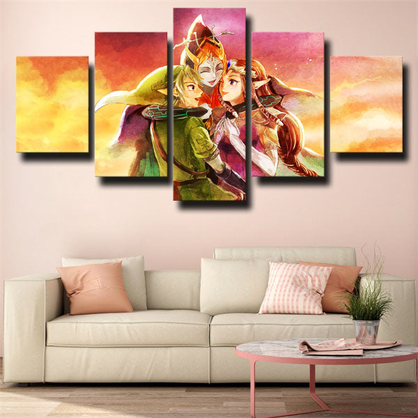 The Legend Of Zelda Midna And Link Canvas Wall Art