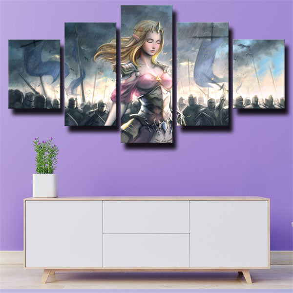 The Legend Of Zelda Princess Zelda War Canvas Wall Art