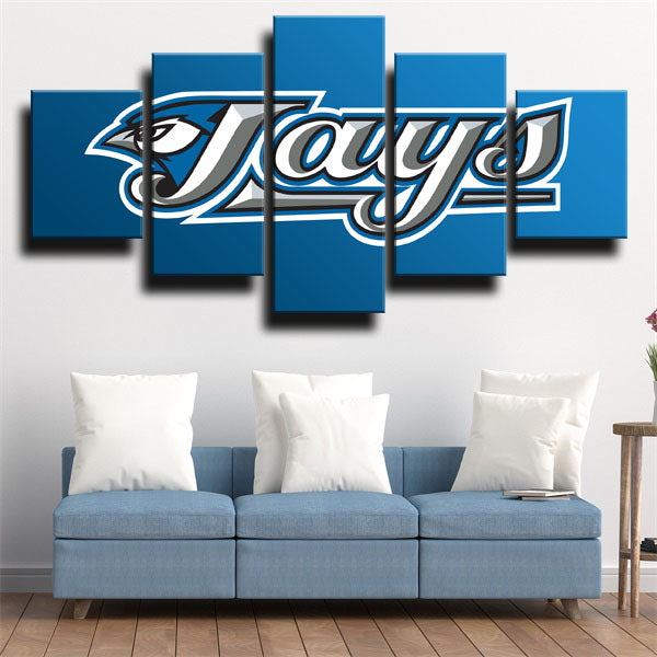 Toronto Blue Jays Cartoon Symbol Canvas Wall Art