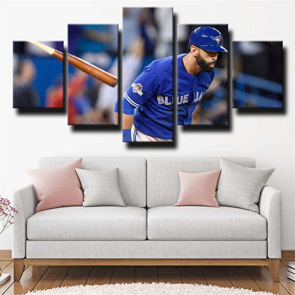 Toronto Blue Jays Outfielder Bats José Bautista Canvas Wall Art