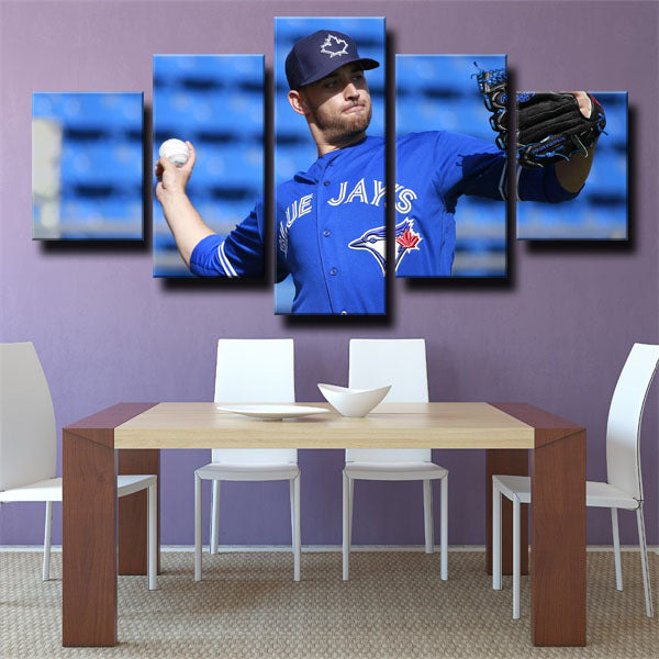 Toronto Blue Jays Pitcher Marco Estrada Canvas Wall Art