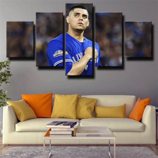 Toronto Blue Jays Pitcher No Panic Roberto Osuna Canvas Wall Art