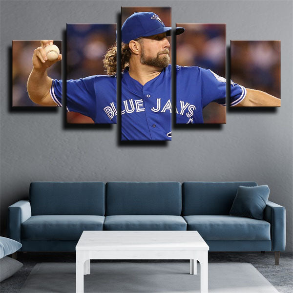 Toronto Blue Jays Pitcher R.A.R.A. Dickey Canvas Wall Art