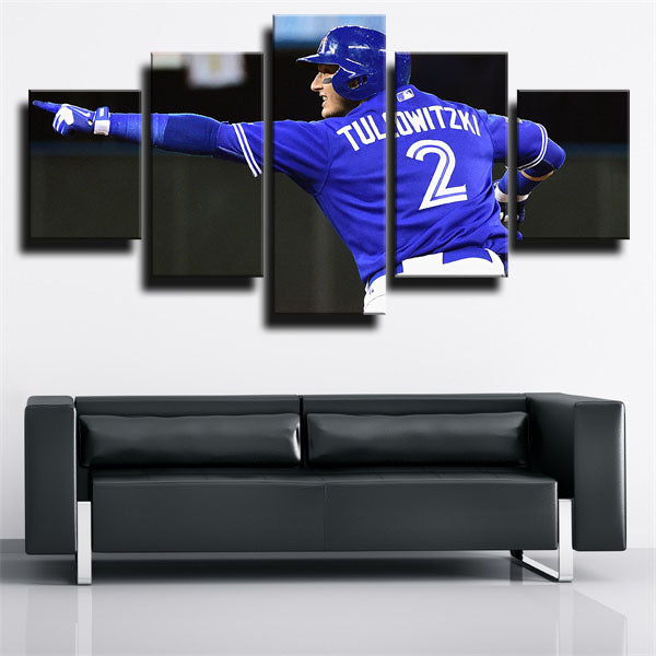 Toronto Blue Jays Shortstop Tulo Troy Tulowitzki Canvas Wall Art