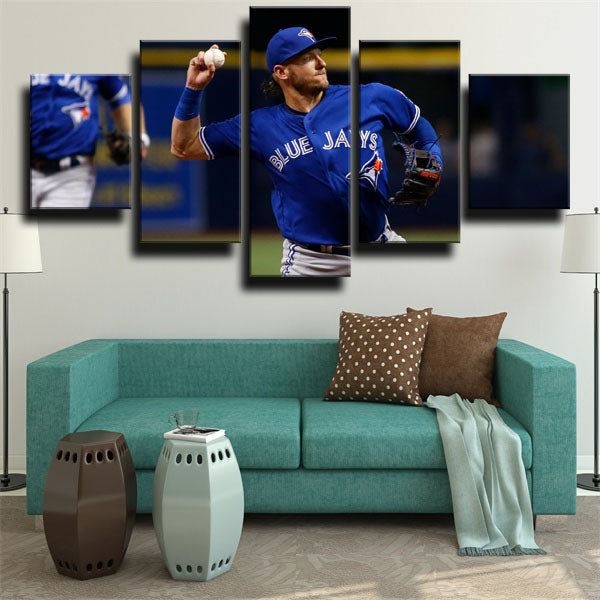 Toronto Blue Jays Third Baseman Josh Josh Donaldson Canvas Wall Art