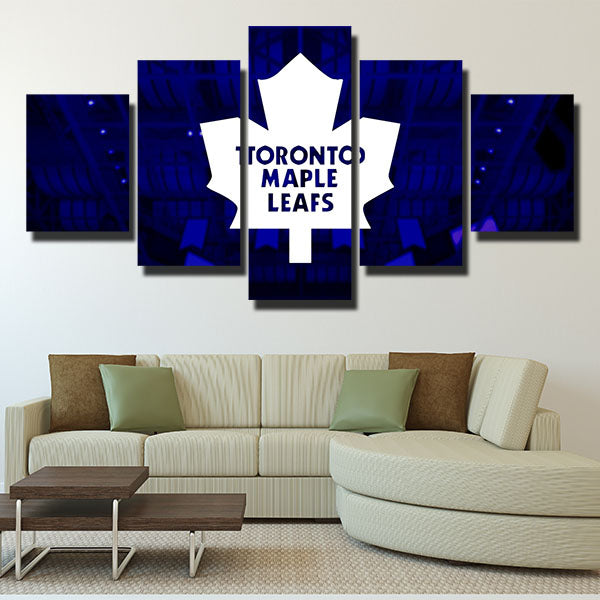 Toronto Maple Leafs Ceiling Emblem Canvas Wall Art