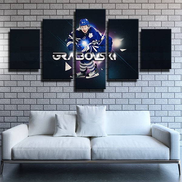 Toronto Maple Leafs Center Starry Sky Auston Matthews Canvas Wall Art