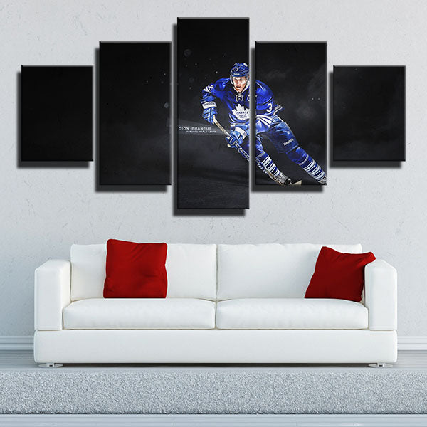 Toronto Maple Leafs Defence Dion Phaneuf Canvas Wall Art