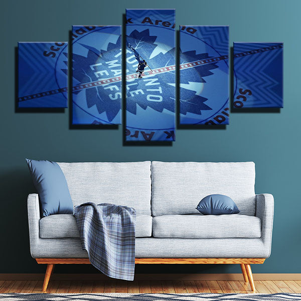 Toronto Maple Leafs Home Court Light Canvas Wall Art