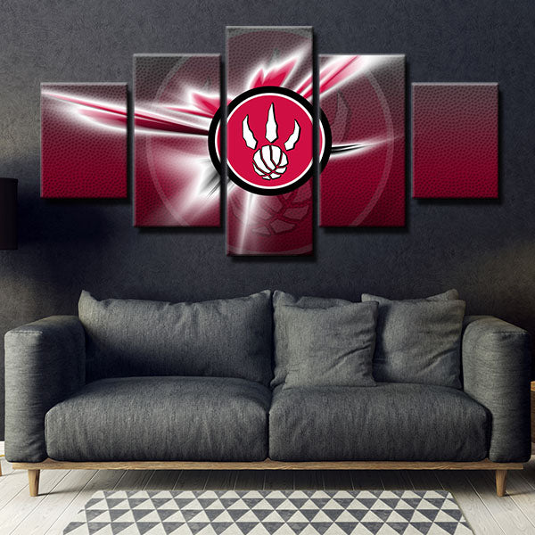 Toronto Raptors Cool Emblem Canvas Wall Art