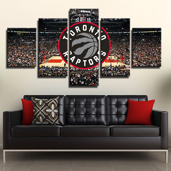 Toronto Raptors Court Emblem Canvas Wall Art