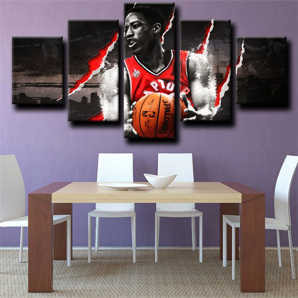 Toronto Raptors Guard D-Roz Demar Derozan Canvas Wall Art