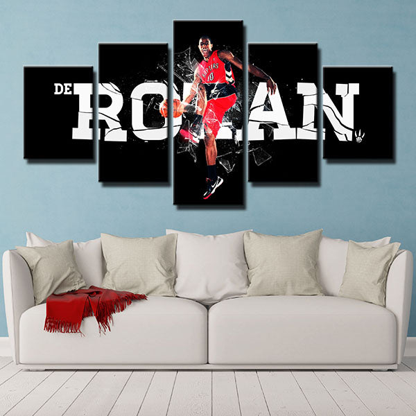 Toronto Raptors Point Guard Demar Derozan Canvas Wall Art