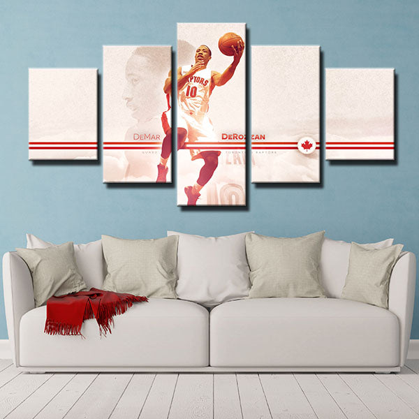 Toronto Raptors Point Guard Demar Derozan Canvas Wall Art