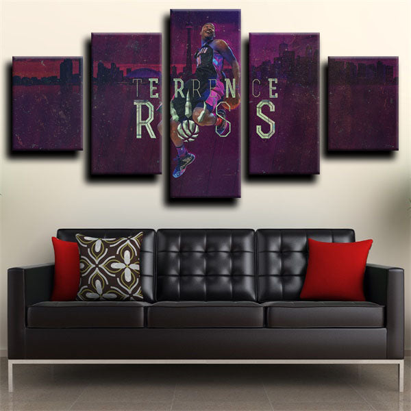 Toronto Raptors Small Forward Terrence Ross Poster Canvas Wall Art