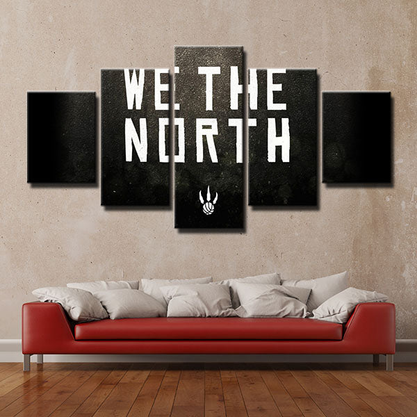 Toronto Raptors We The North Emblem Canvas Wall Art