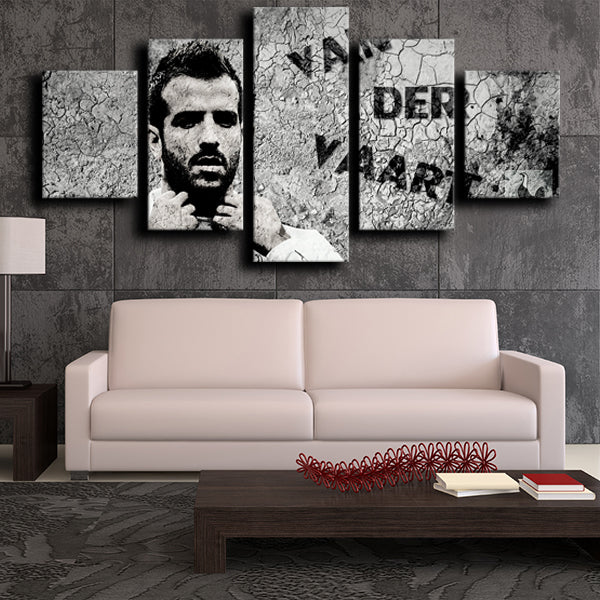 Tottenham Hotspur Fc Attacking Midfielder Rafael Van Der Vaart Canvas Wall Art