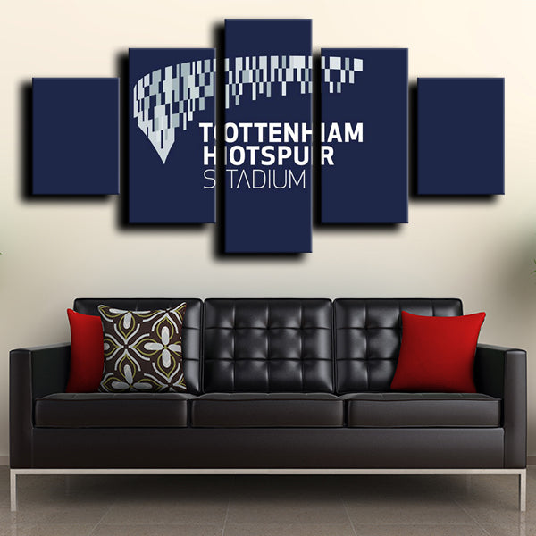 Tottenham Hotspur Fc Football Arena Blue Canvas Wall Art