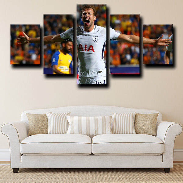 Tottenham Hotspur Fc Forward Hurrikane Harry Kane Canvas Wall Art Tottenham Hotspur Fc Forward Hurrikane Harry Kane Canvas Wall Art