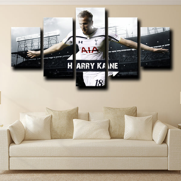 Tottenham Hotspur Fc Forward Hurrikane Harry Kane Canvas Wall Art Tottenham Hotspur Fc Forward Hurrikane Harry Kane Canvas Wall Art