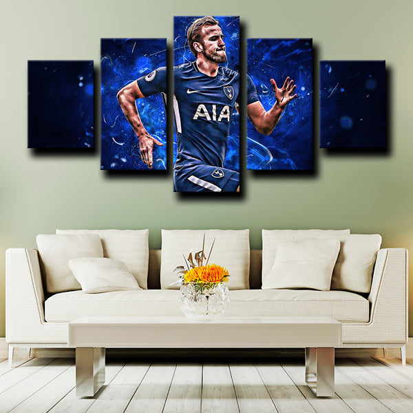 Tottenham Hotspur Fc Forward Hurrikane Harry Kane Canvas Wall Art