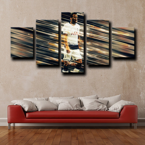 Tottenham Hotspur Fc Forward Hurrikane Harry Kane Canvas Wall Art