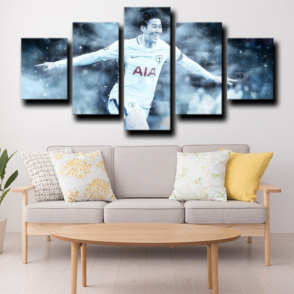 Tottenham Hotspur Fc Midfield Sonaldo Heung-Min Son Canvas Wall Art