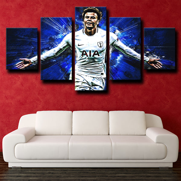 Tottenham Hotspur Fc Midfield The Delstroyer Alli Canvas Wall Art