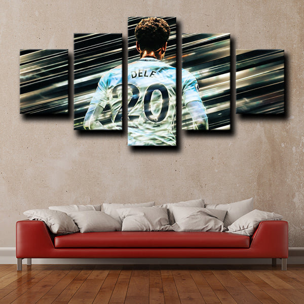 Tottenham Hotspur Fc Midfield The Delstroyer Dele Alli Canvas Wall Art