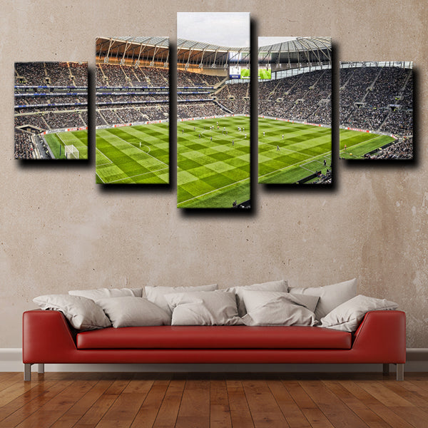 Tottenham Hotspur Fc Stadium With Match Canvas Wall Art