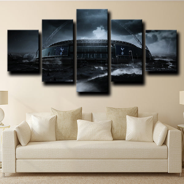 Tottenham Hotspur Fc Stadium Black Canvas Wall Art Tottenham Hotspur Fc Stadium Black Canvas Wall Art