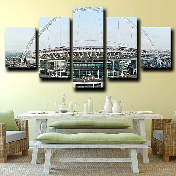 Tottenham Hotspur Fc Wembley Stadium Outside Canvas Wall Art
