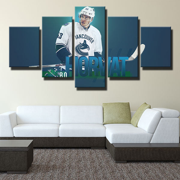 Vancouver Canucks Centre The Ox Bo Horvat Canvas Wall Art